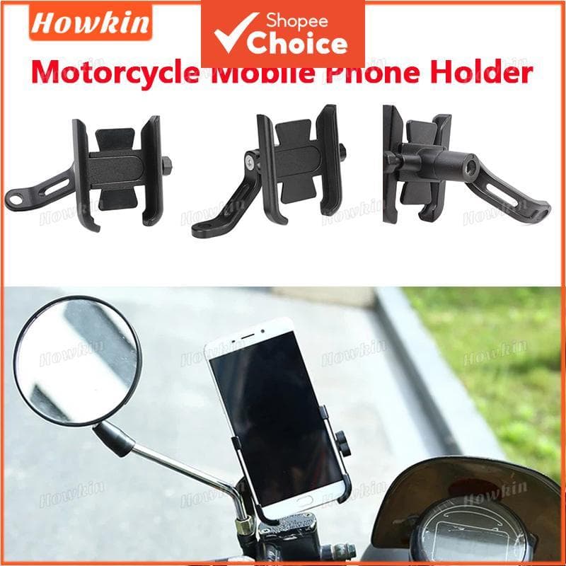  Novo Suporte de Telefone para Bicicleta/Moto em Liga de Alumínio Resistente 360° para Guidão