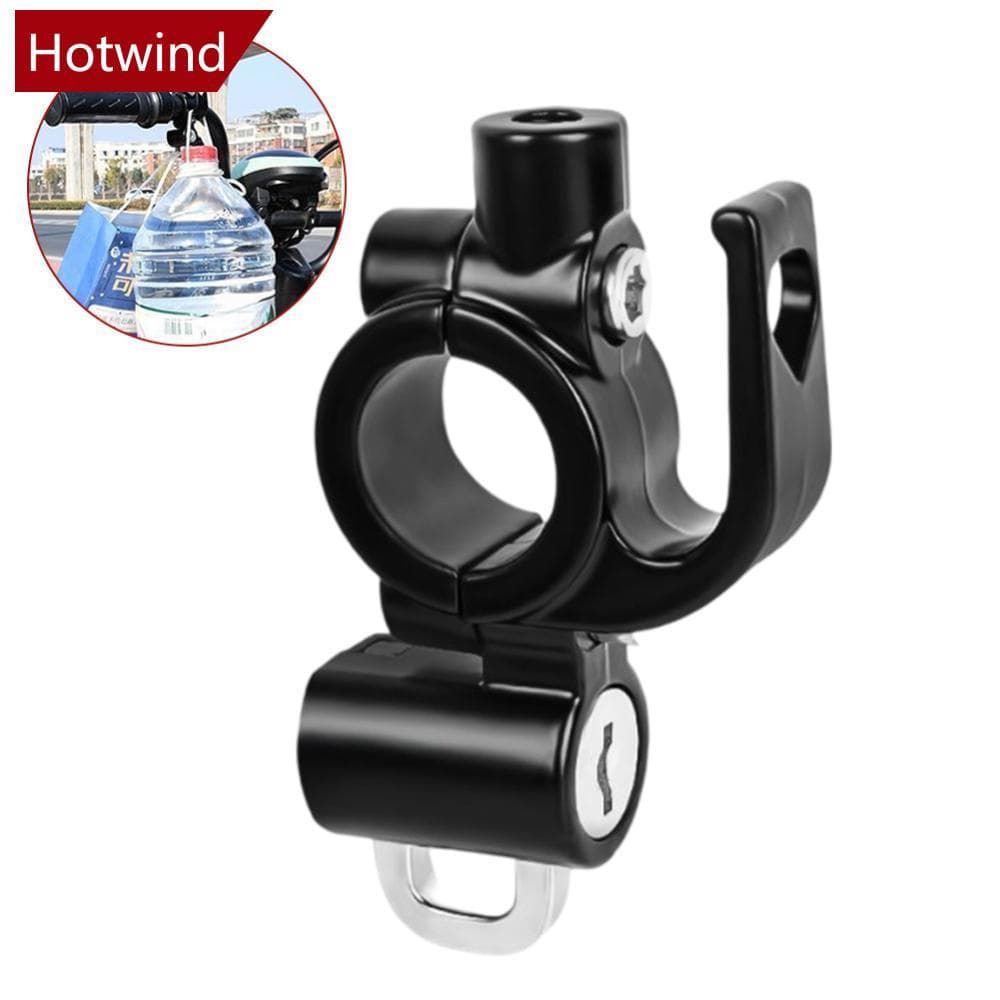 HOTWIND Metal Capacete Da Motocicleta Bloqueio Com Suporte De Espelho Bicicleta Guiador Anti-Roubo De Segurança Ganchos 