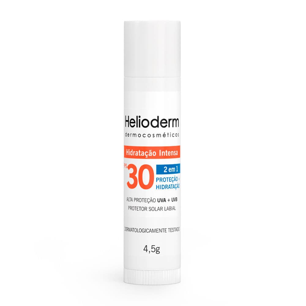 Protetor Labial Helioderm Hidratatação Intensa 2 em 1 FPS 30 4,5g
