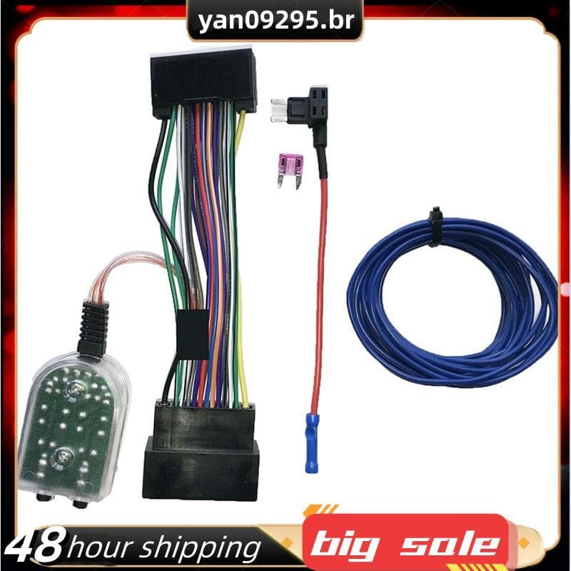 Adaptador De Amplificador Chicote De Rádio Para Subwoofer Conversores De Áudio Estéreo