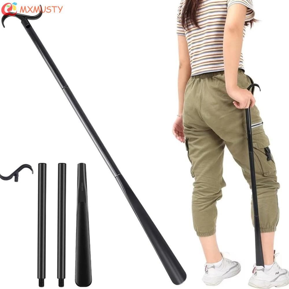 Buzina De Sapato De Cabo Longo MXMUSTYZA , Espátula Removível Multifuncional Ajustável , Dobrável