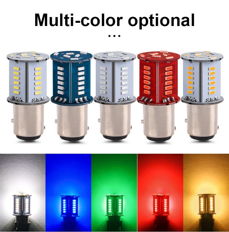 1pc 1157 Led Luz De Freio Estroboscópica BAY15D Bulbo 30 SMD DRL Inverter O Sinal De Volta Do Estacionamento Lâmpada De Stop Da Cauda Motocicleta Automotiva