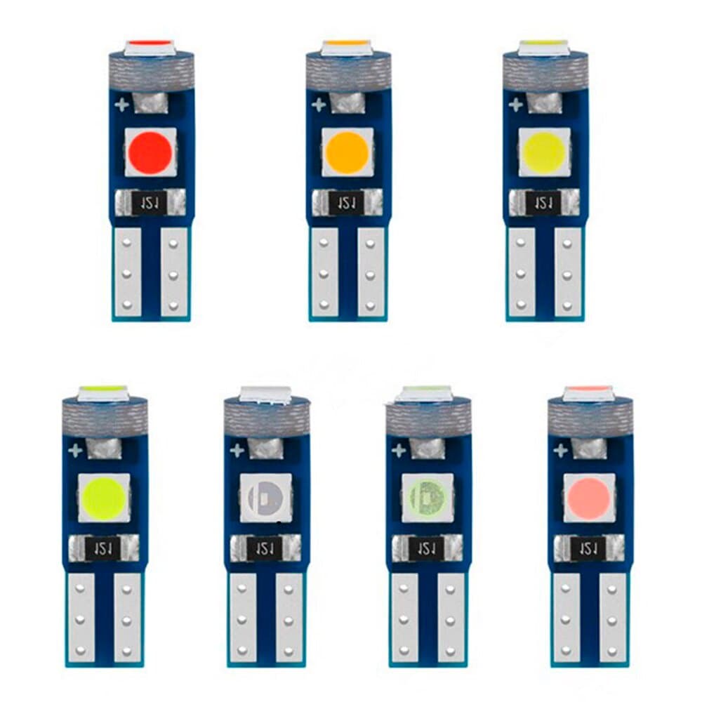 10 Peças T5 W3W , W1 , 2W , 3030 Painel De Lâmpada LED Para Carro , Luz