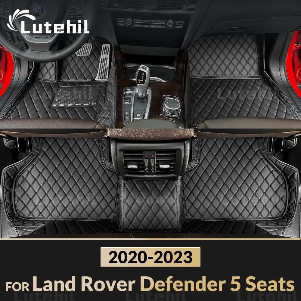 Tapetes De Chão Do Carro Para Land Rover Defender 5 Assentos 2020 2021 2022 2023 Personalizado Auto Pé Almofadas Tapete 