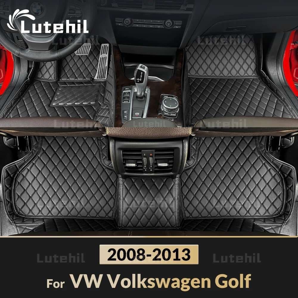Tapetes De Carro Para VW Volkswagen Golf 2008 2009 2010 2011 2012 2013 Almofadas De Pé Personalizadas Capa De Tapete Ace