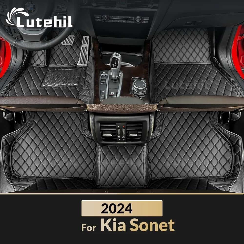 Para Kia Sonet 2024 Tapetes De Carro Personalizados Capa De Tapete De Automóvel Detalhes Interiores Acessórios Peças De 