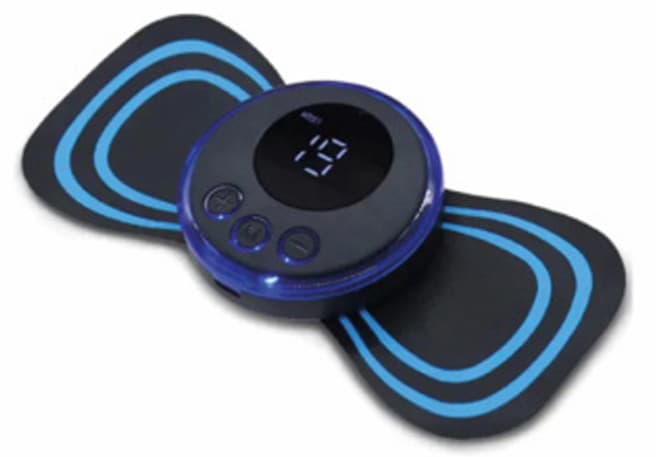 Mini Massageador Elétrico com Eletroterapia EMS para o Pescoço e Perna BM-F996