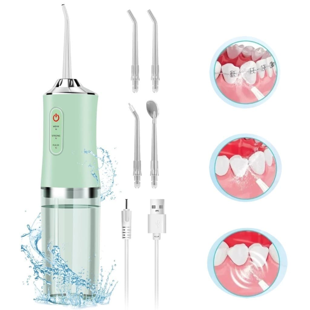 Irrigador Bucal Sem Fio com Bateria Recarregável de 1200mAh | Limpeza Completa e Prática