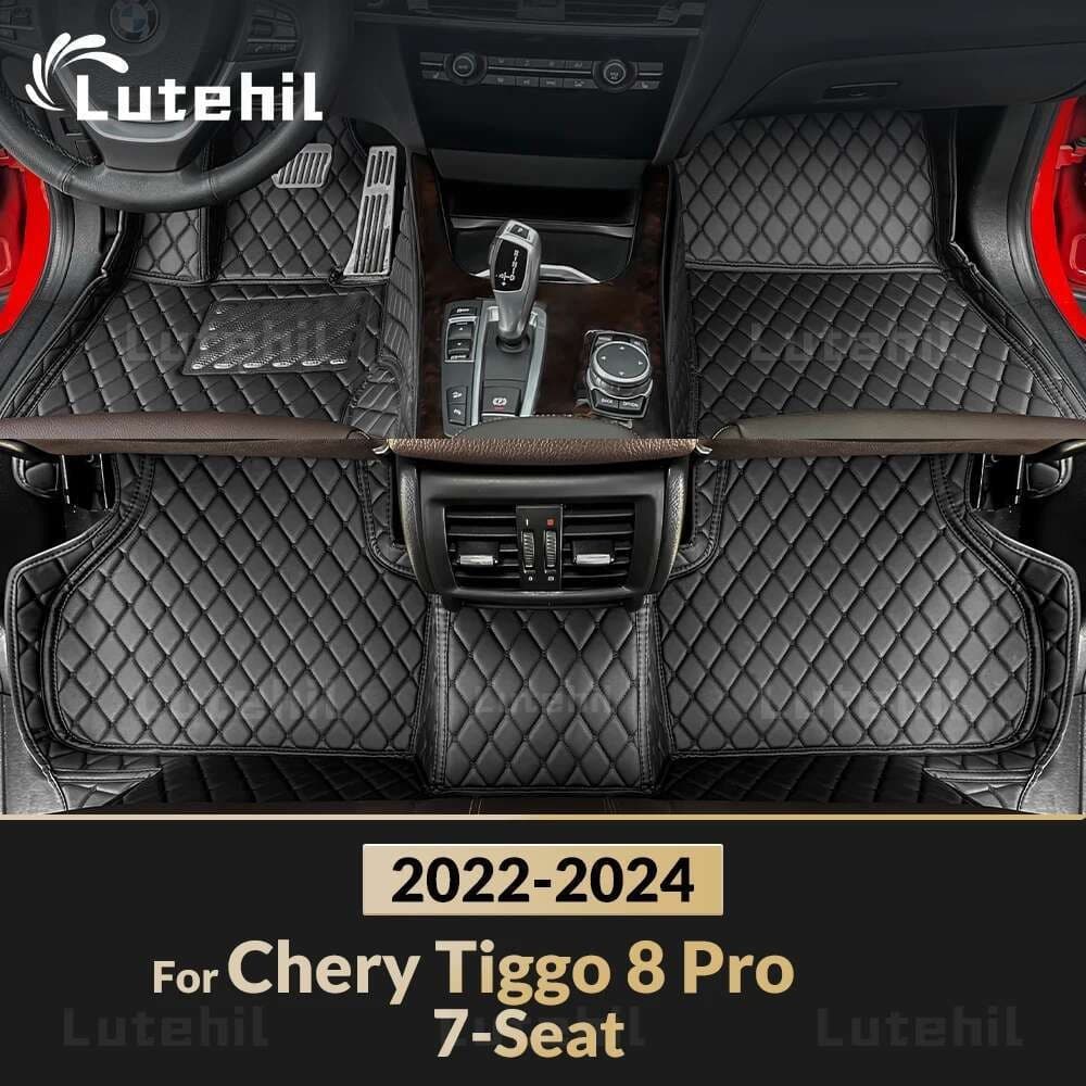 Para Chery Tiggo 8 Pro 7-seat 2022 2023 2024 Tapetes De Carro Personalizado Auto Pé Almofadas Tapete Capa Acessórios
