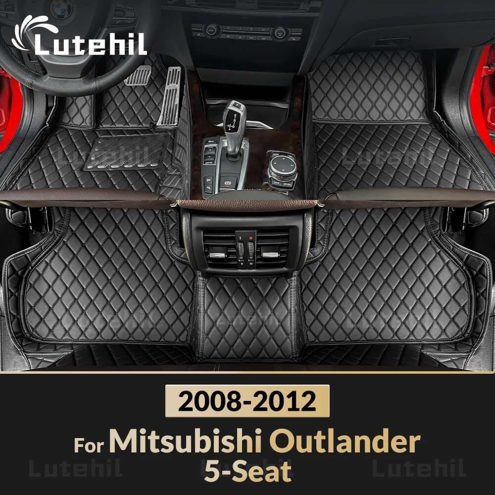 Para Mitsubishi outlander (5 Lugares) 2008 2009 2010 2011 2012 Tapetes De Carro Personalizados Almofadas De Pé De Automó