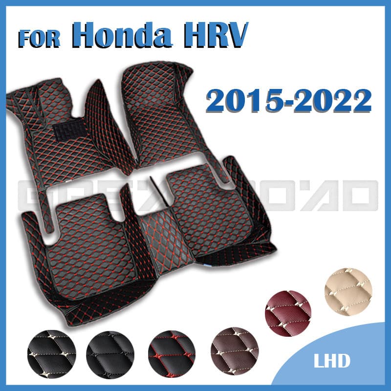 Tapetes De Carro Para Honda HRV 2015-2022 Almofadas De Pé Personalizadas Capa De Tapete Acessórios Interiores