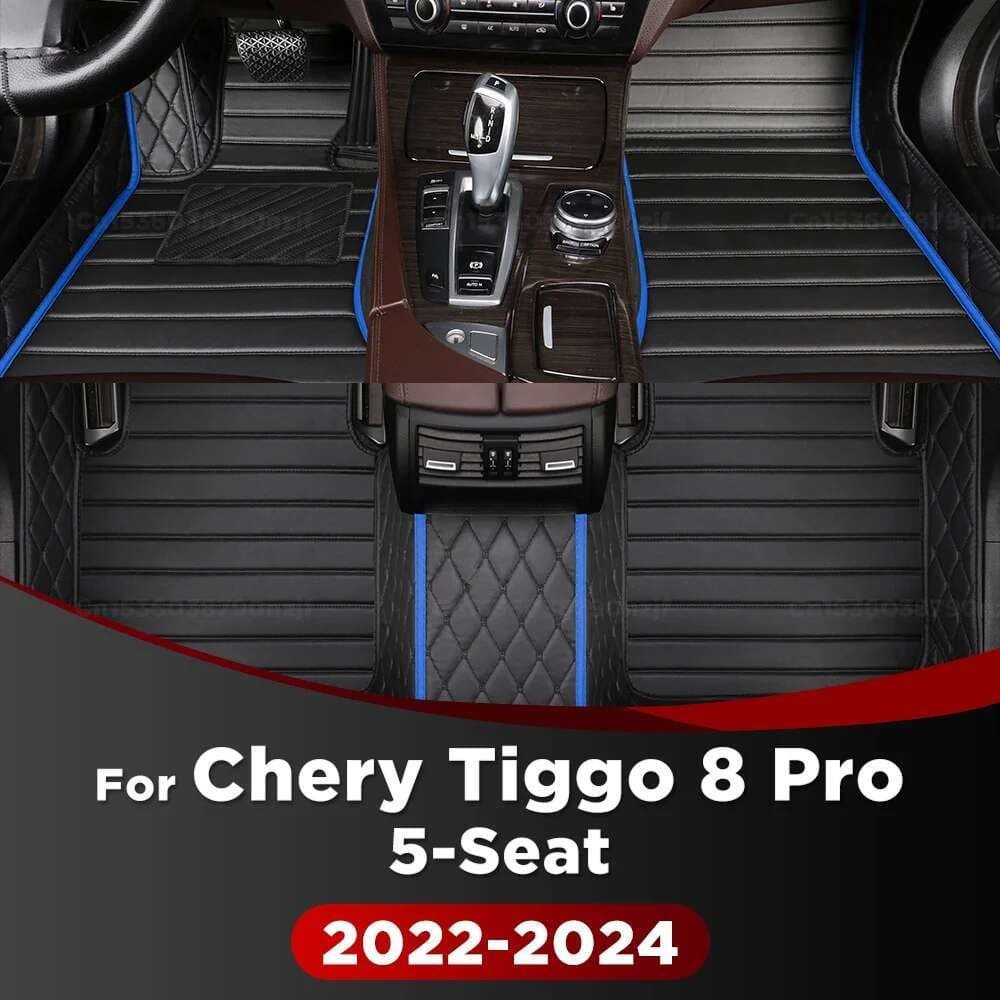 Para Chery Tiggo 8 Pro 5-Assento 2022 2023 2024 Tapetes De Carro Personalizados Almofadas De Pé Automóvel Capa De Tapete