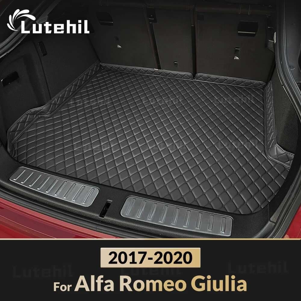 Tapete De Porta-Malas De Carro Para Alfa Romeo Giulia 2017 2018 2019 2020 Couro De Alta Qualidade À Prova D'água Antider