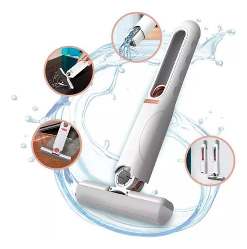 Mop Portátil: Limpeza Eficiente com Mini Esfregão