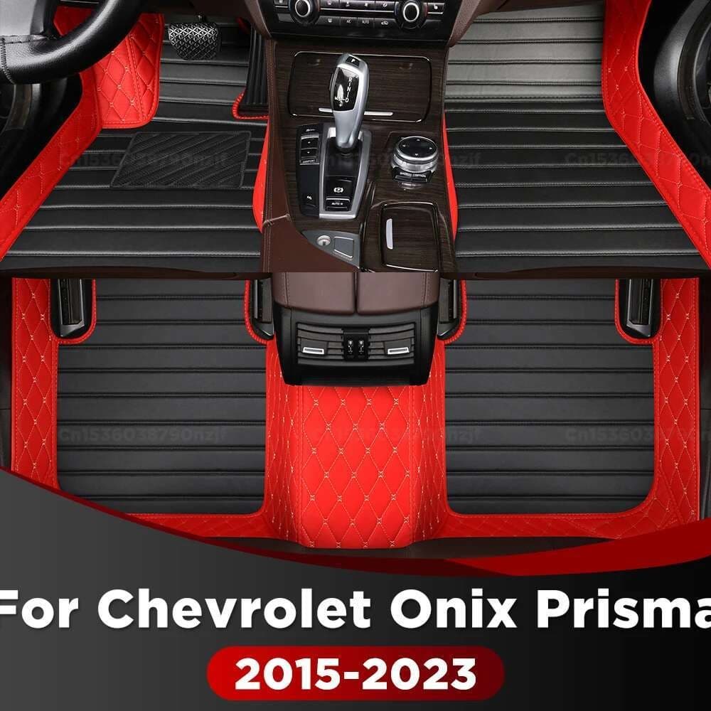 Para Chevrolet ONIX Prisma 2015-2023 2022 2021 2020 2019 2018 Personalizado Tapete Do Carro Automóvel Capa Acessórios In