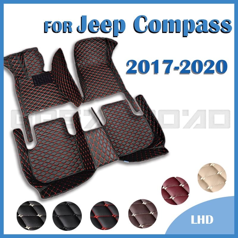 Tapetes Para Carros Jeep Compass 2017 2018 2019 2020 Pés De Automóveis Personalizados Acessórios Interiores
