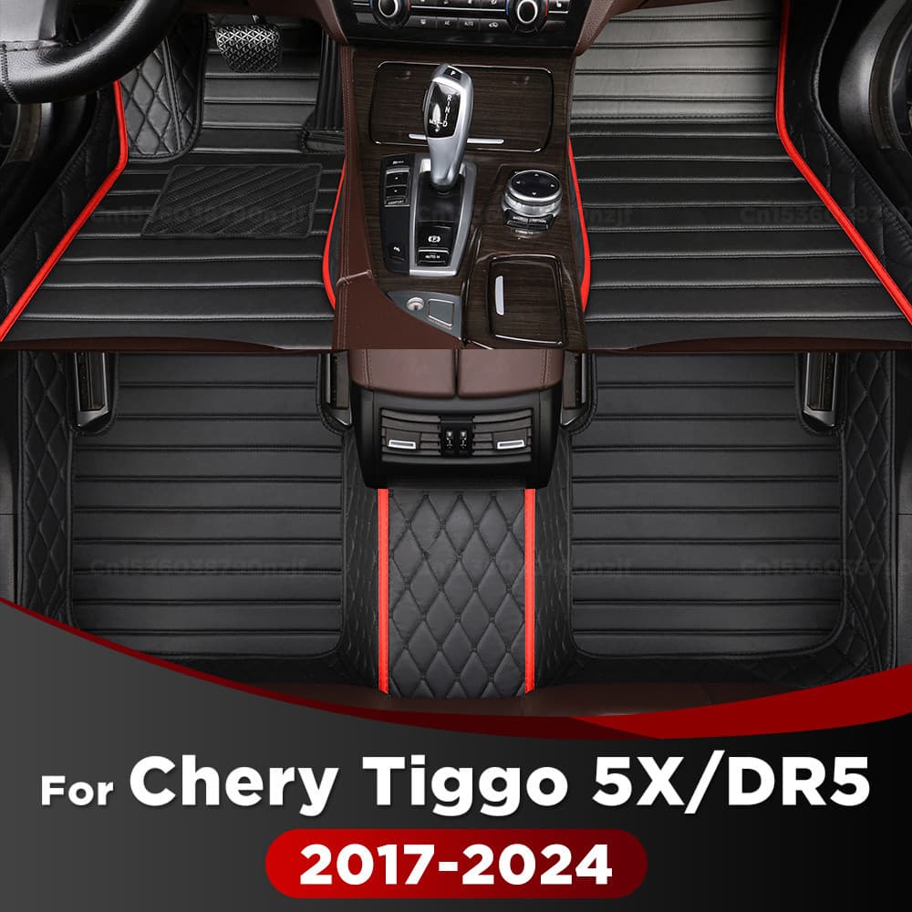 Para Chery Tiggo 5X 2017-2024 23 22 21 20 19 18 Tapetes De Carro Personalizados Almofadas De Pé Automóvel Capa De Tapete