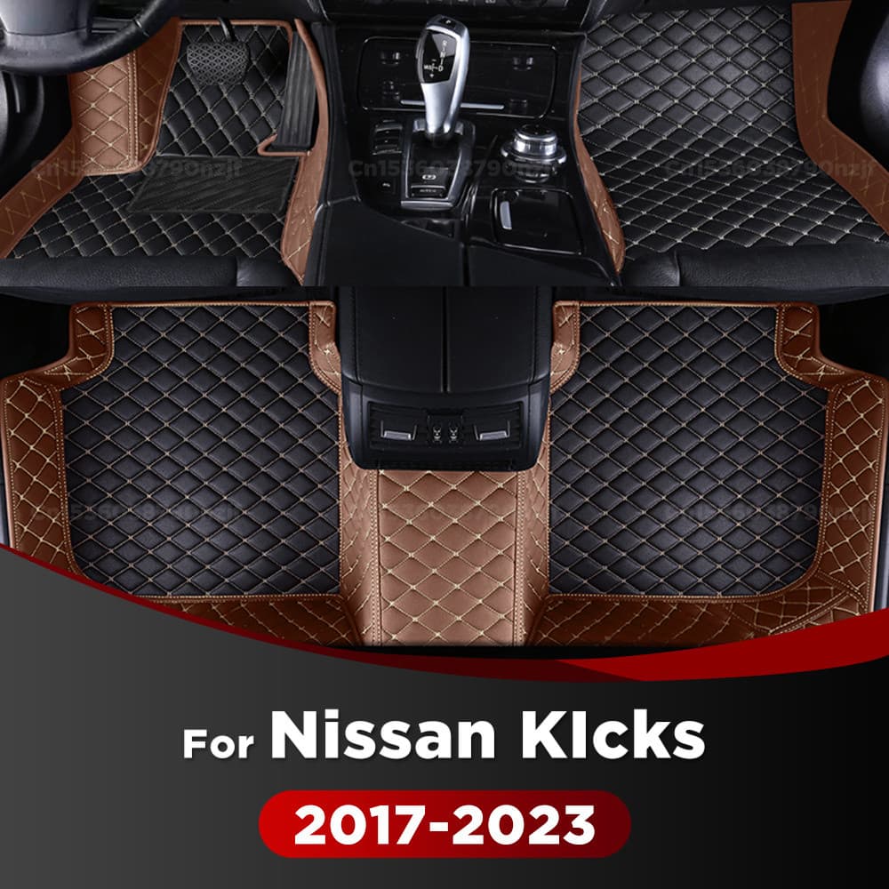 Para Nissan KIcks 2017-2023 22 21 20 19 18 Tapetes De Chão Do Carro Personalizado Auto Pé Almofadas Automóvel Tapete Cap