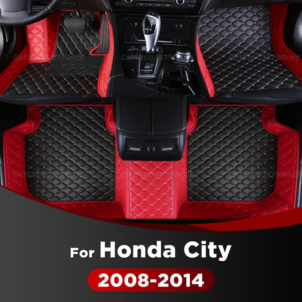 Para Honda City 2008-2014 09 10 11 12 13 Tapetes De Carro Personalizados Almofadas De Pé Automóvel Capa De Tapete Acessó