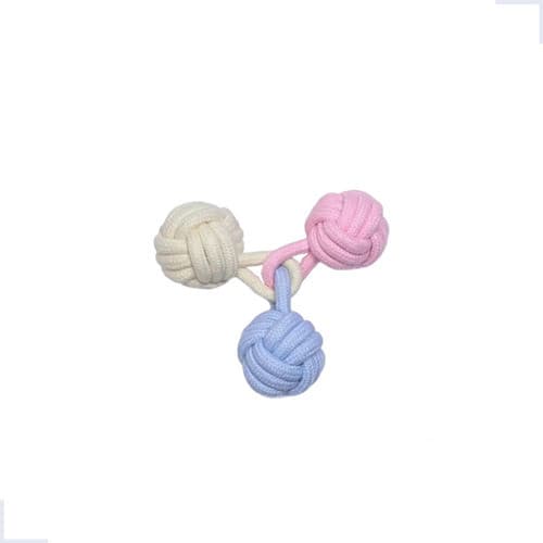 Brinquedo Molar Puxador com Bola Mordedo para Cães AZUL