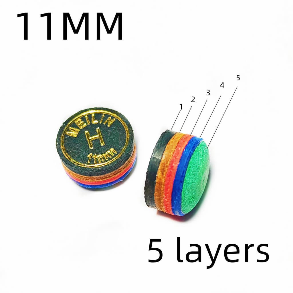 2PCS 11mm Dicas Para Tacos De Bilhar Snooker 5 Camadas Dureza H Acessórios De Tako
