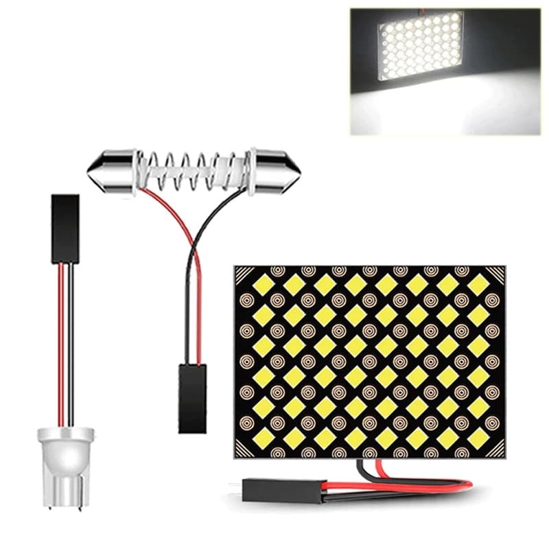 5/10 PCS C5w T10 Painel Do Veículo Com Leds Para Carro Cúpula Da Lâmpada De Leitura Interior 2835 12 24 48 SMD Festoon DC 12v