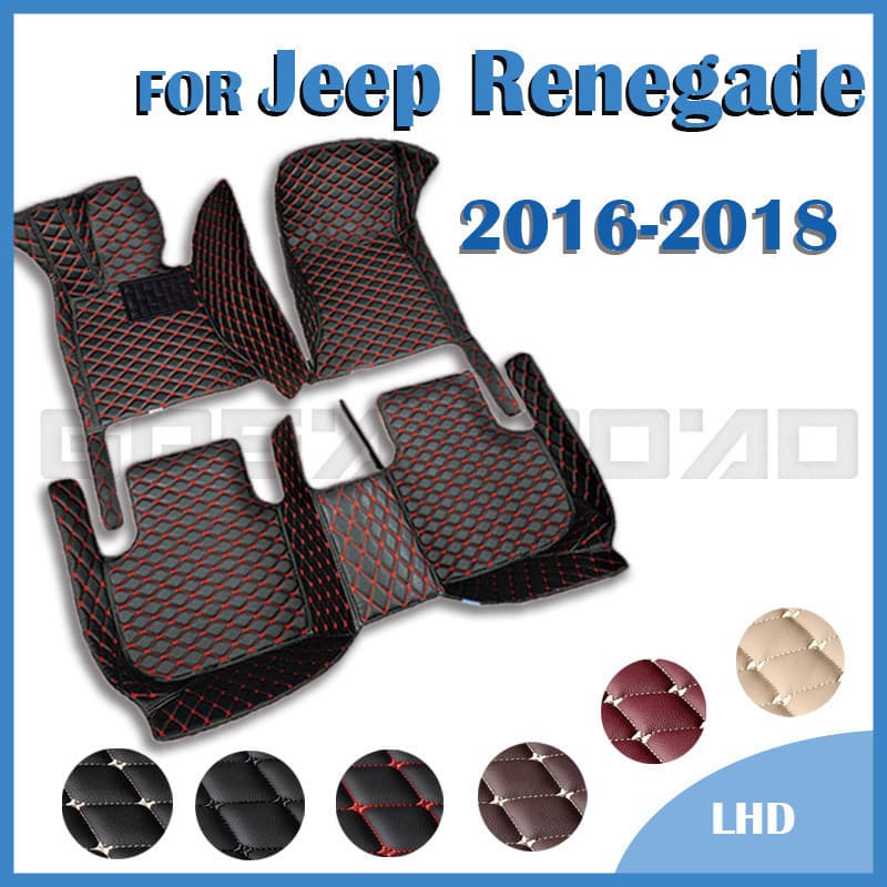 Jeep Tapetes Para Jeep Renegade 2016-2018 2017 Pés De Automóveis Personalizados Acessórios Interiores