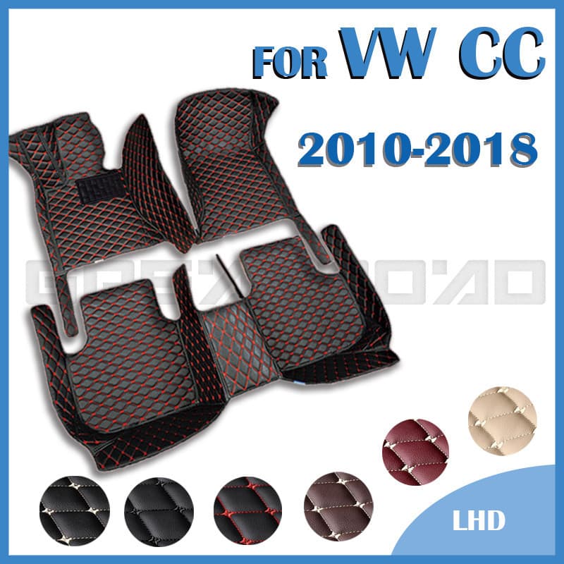 Tapetes De Carro Para VW Volkswagen CC 2010 2012 2013 2014 2015 2016 2017 2018 Almofadas De Pé Personalizadas Capa De Ta