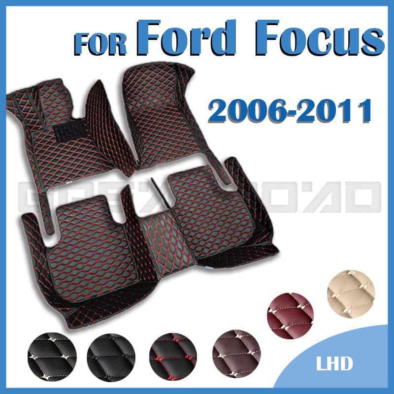 Tapetes De Carro Para Ford Focus 2006 2007 2008 2009 2010 2011 Almofadas De Pé Personalizadas Capa De Tapete De Automóve