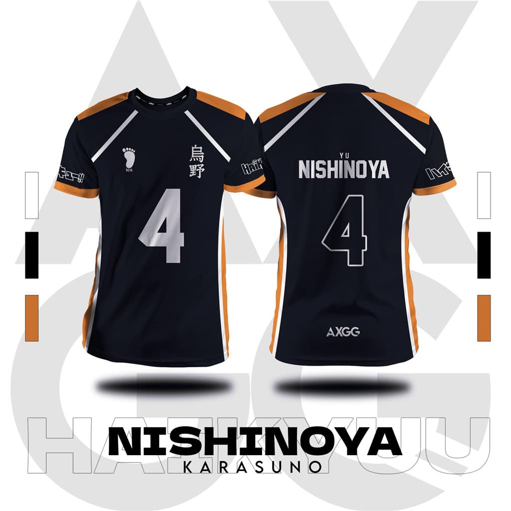 Haikyuu Jersey Haikyu Karasuno Nishinoya Camisa Anime Adequada Para Crianças Adultas