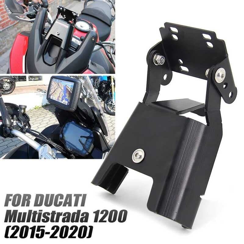 Adequado para Ducati Multistrada 950/1200/1260 modificação do suporte de navegação do carregador USB do telefone móvel