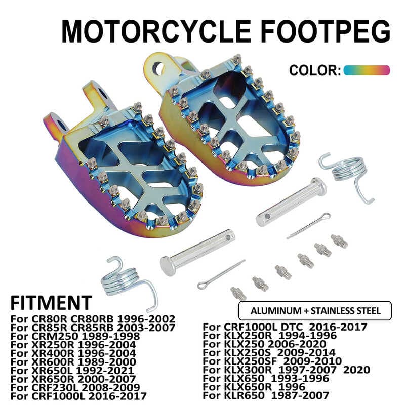 Adequado para Honda Kawasaki CR80R/RB XR250R KLX250R pedal modificado da motocicleta