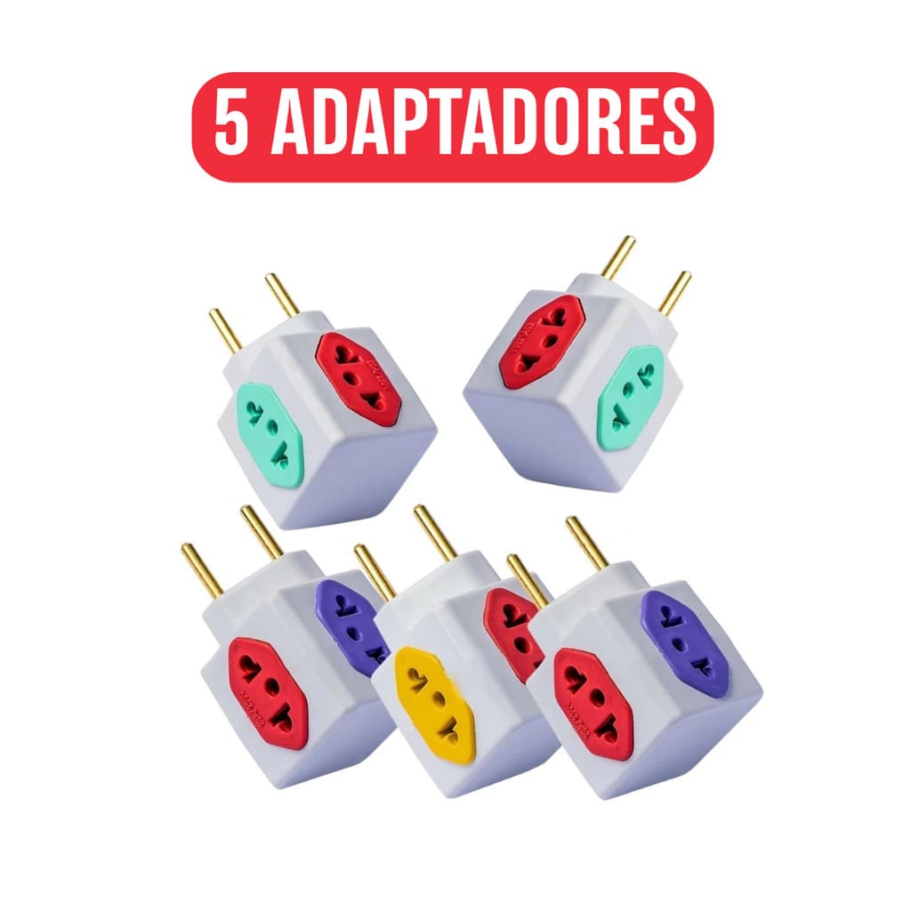 5x Adaptadores de Tomada em Cubo | 10A/20A