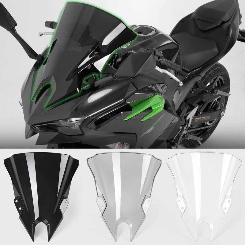 Adequado para Kawasaki Ninja 500 Ninja500 pára-brisa aumentado modificado esportes competitivos defletor de pára-brisa d