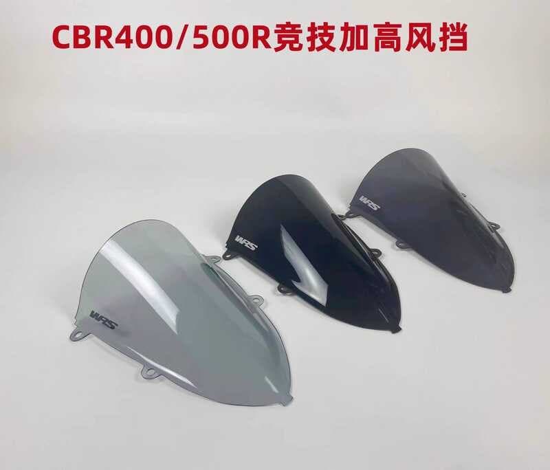 Adequado para Honda 22 novo estilo CBR400R 500R modificado defletor de pára-brisa dianteiro competitivo aumentado pára-b