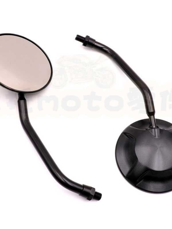 Longjia V Tu 250 Locomotiva V Café LJ250 Espelho Retrovisor Modificado Refletor de Espelho Retrovisor Todo em Metal