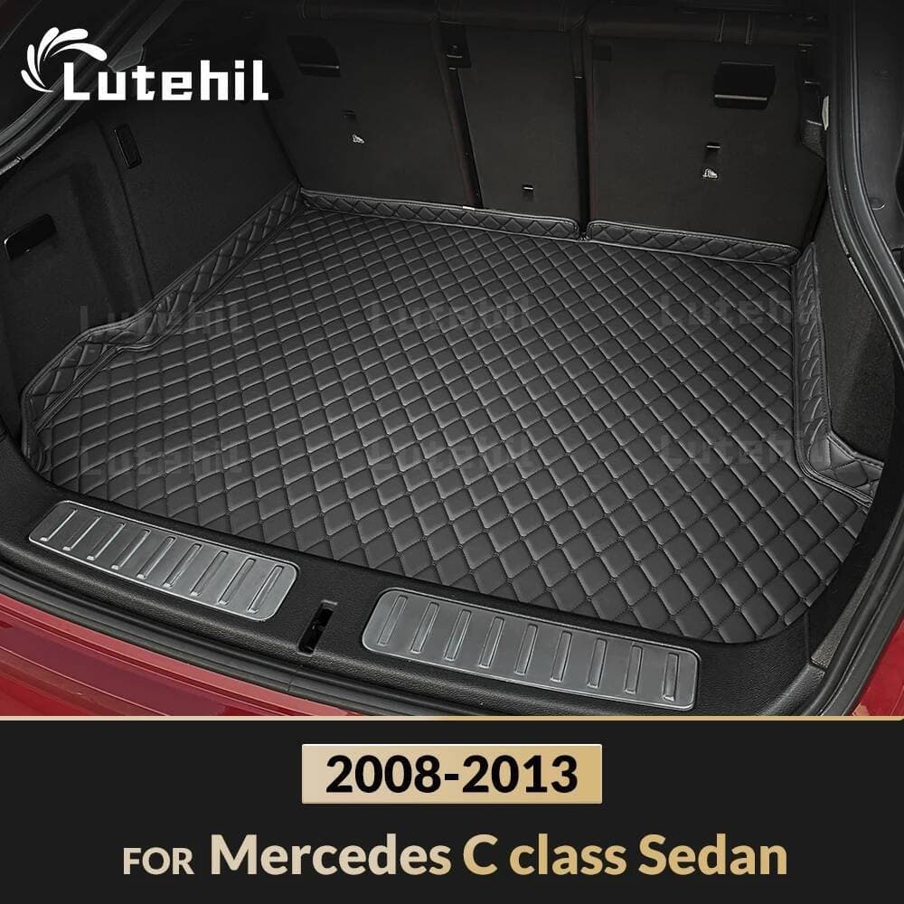 Tapete De Porta-Malas De Carro Para Benz Classe C Sedan 2008 2009 2010 2011 2012 2013 Forro De Carga Acessórios Interior