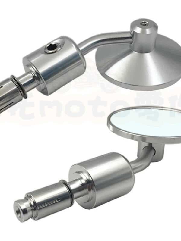 Motocicleta modificado CNC espelho retrovisor Ranger Tianjun vara rei guiador espelho retrovisor refletor Universal