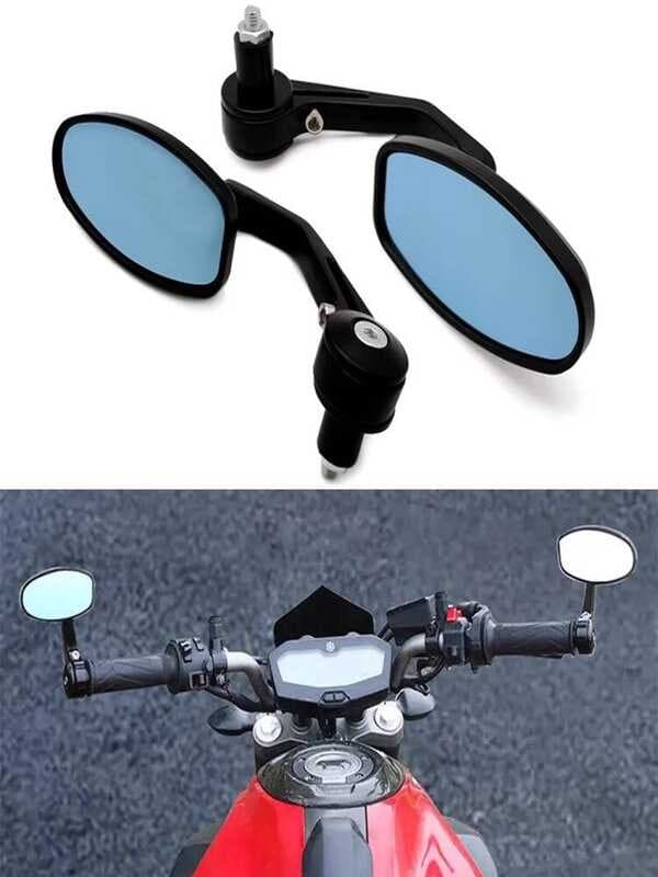 Motocicleta bicicleta de rua 22mm Universal liga alumínio lidar com espelho invertendo guiador espelho retrovisor peças 