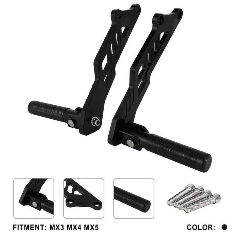 Adequado para detetive MX3/MX4/MX5 motocicleta elétrica CNC liga de alumínio antiderrapante pedal traseiro do passageiro