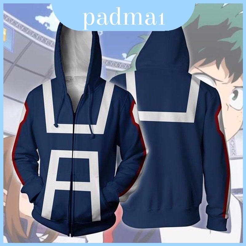 Moletom Premium My Quality Hero Academia Com Capuz E Zíper Para Conforto Final