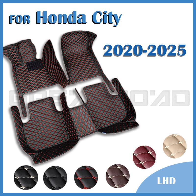 Tapetes De Carro Para Honda City 2025-2019 2024 2023 2022 2021 Almofadas De Pé Personalizadas Acessórios Interiores Cour