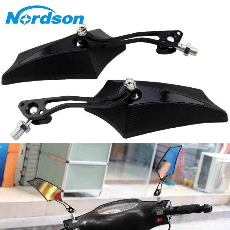 Motocicleta veículo elétrico 10/8mm fio genuíno espelho retrovisor Universal No. Modificação do refletor do espelho retr