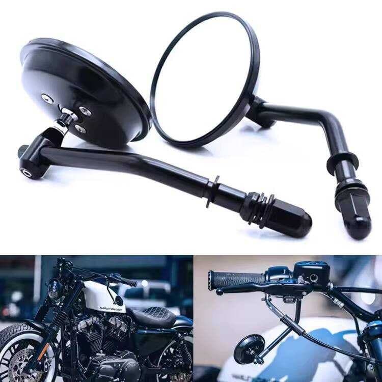 Adequado para Harley Dina Fat Boy Road King deslizando cauda macia motocicleta espelho retrovisor invertendo peças de mo