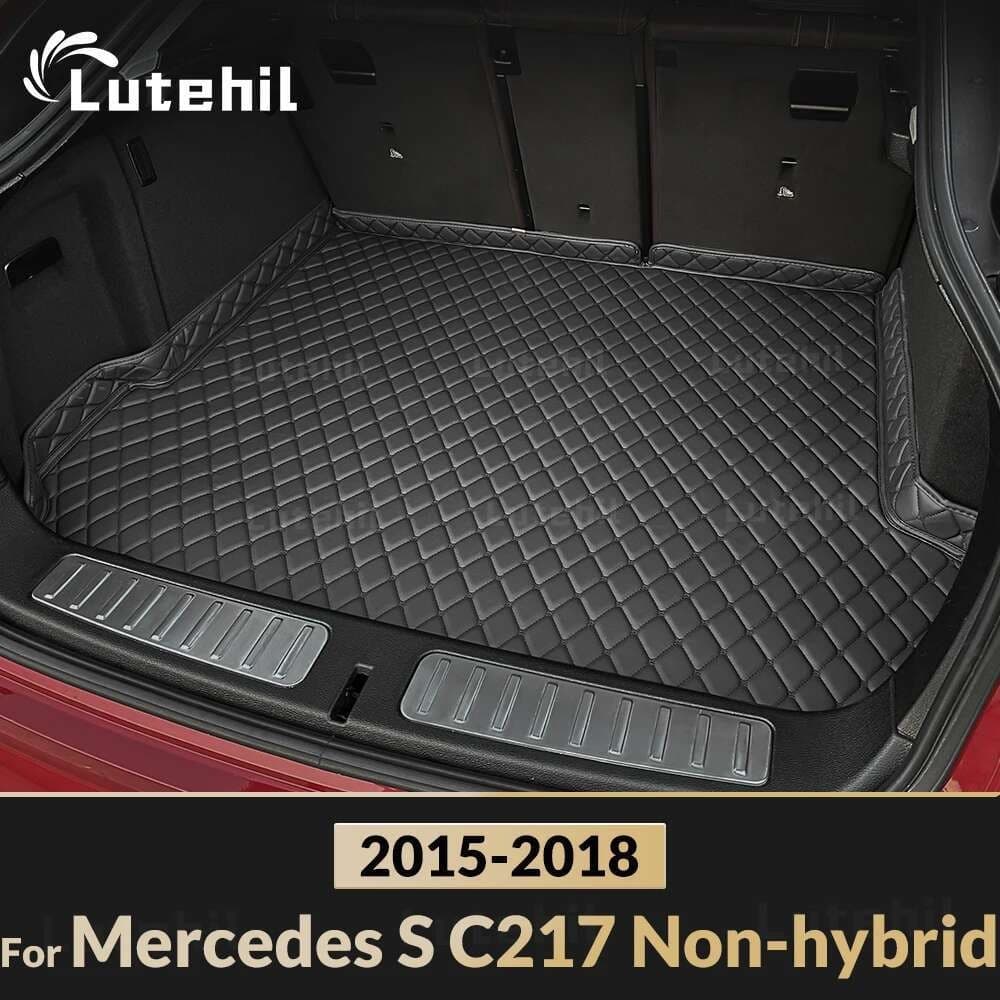 Tapete De Porta-Malas De Carro Para Mercedes-Benz S Classe C217 Coupe Não Híbrido 2015-2018 2016 2017 Design Circundante