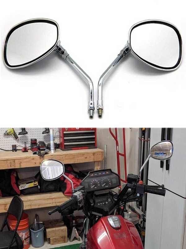 Adequado para Honda Kawasaki Suzuki motocicleta 10mm Universal diamante leopardo HJ125K espelho retrovisor refletor modi