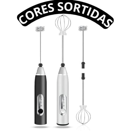 (Premium) Mini Batedor Mixer Elétrico Portátil - Cores Variadas