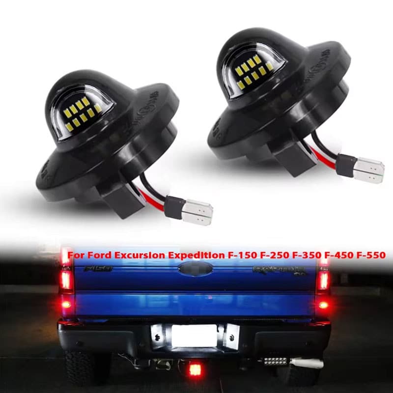 1/2PCS OEM-Fit Xenon Montagem De Placa De Luz LED Branca Completa Para O Ford F150 F250 F350 F450 Ranger Raptor Explorer Sport Trac