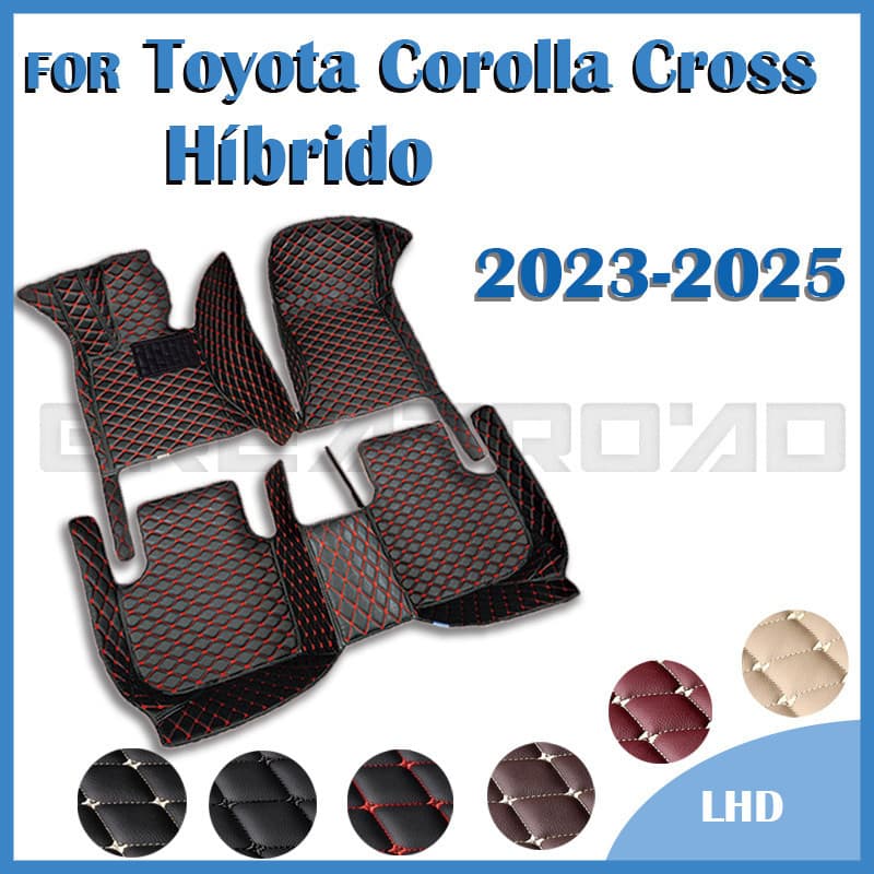 Tapetes De Carro Para Toyota Corolla Cross Híbrido 2022 2023 2024 2025 Almofadas De Pé Personalizadas Capa De Tapete