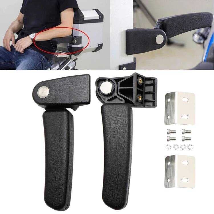 Adequado para BMW R1200GS motocicleta Universal liga de alumínio caixa traseira apoio braço assento traseiro passageiro 